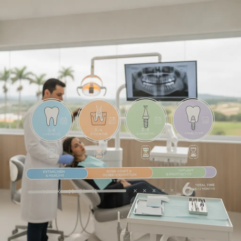 Quanto tempo leva para fazer implante dentário em Tapejara